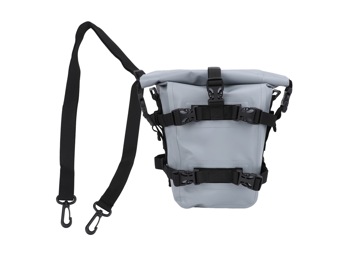 Bolsa Lateral Para Moto Resistente À Água Grande Capacidade Anti Derrapante Pvc Para Moto De Estrada E Off-road Cinza