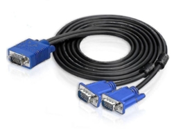 Lurelia Cabo Vga De Tela Dividida 1 Em 2