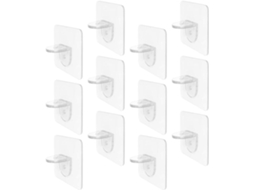 Kit De 12 Presilhas De Prateleira Versáteis E Portáteis Em Abs Para Armários De Cozinha E Guarda-roupas, Com Design