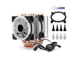 Resfriador De Cpu Eficiente Silencioso Com Radiador De Torre Dupla E Ventilador Led Para Amd Intel 1150/1151/1155/1156/775/1366