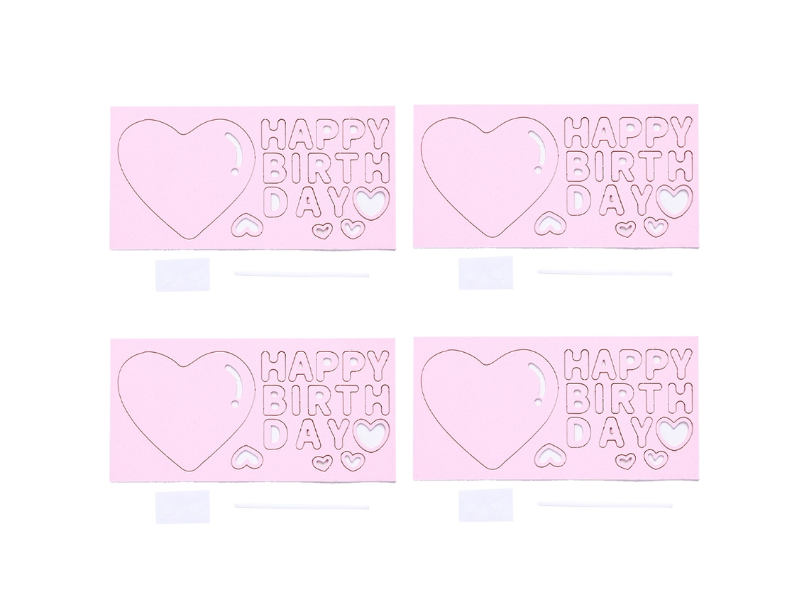 4 Pcs Topper de Bolo de Aniversário Decorações para Festas de Aniversário NEVEANCE