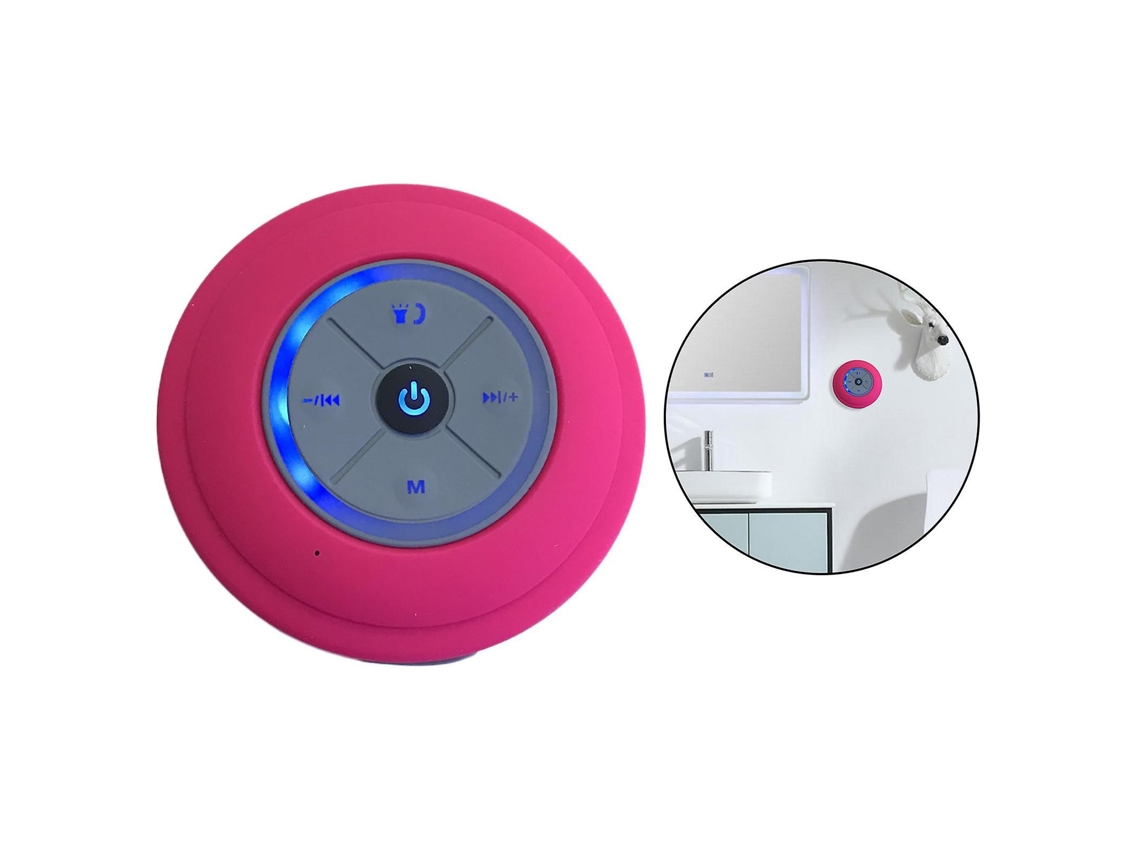 Caixa De Som Bluetooth Q9 Para Chuveiro, Caixa De Som Portátil Para Áreas Externas, Rosa Olysi Shop