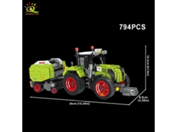 (estilo 2) Brinquedo De Blocos De Montar Caminhão Agricultor, Arquitetura De Blocos De Construção De Cidade Moc