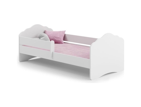 Cama Infantil com Colchão Fala Ripas KOBI Branco (140x70 cm)