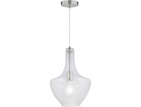 Candeeiro de Teto  Le Vita (Transparente - E27 - Máx. 60W - Vidro - Metal)