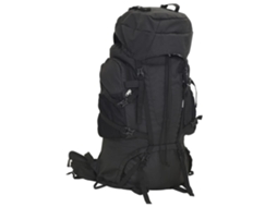Mochila De Caminhada Preta, Tamanho 60 L, Em Tecido Oxford, Para Transporte E Organização Prática Dos Artigos Indicados