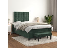 Box Spring Bed, Box Spring Beds Vidaxl Verde Veludo (120 X 200 Cm)