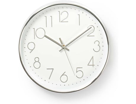 Relógio de Parede NEDIS Plástico CLWA015PC30SR 300 mm