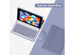 Capa Teclado Panoona Para Xiaomi 6/6 Pro De 11 Polegadas (2023), Com Teclado Magnético E Rato Bluetooth Roxo