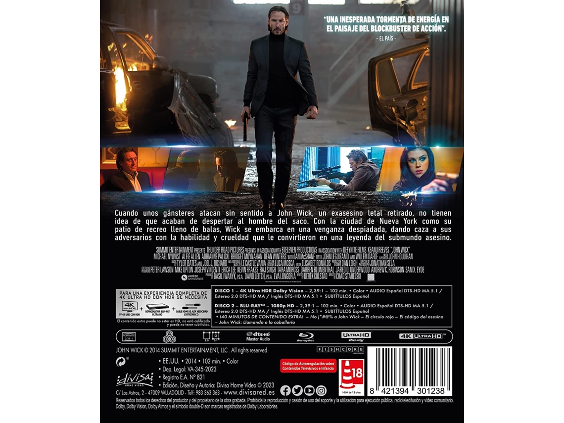 John Wick (2014) (4K Ultra HD + Blu-ray) 