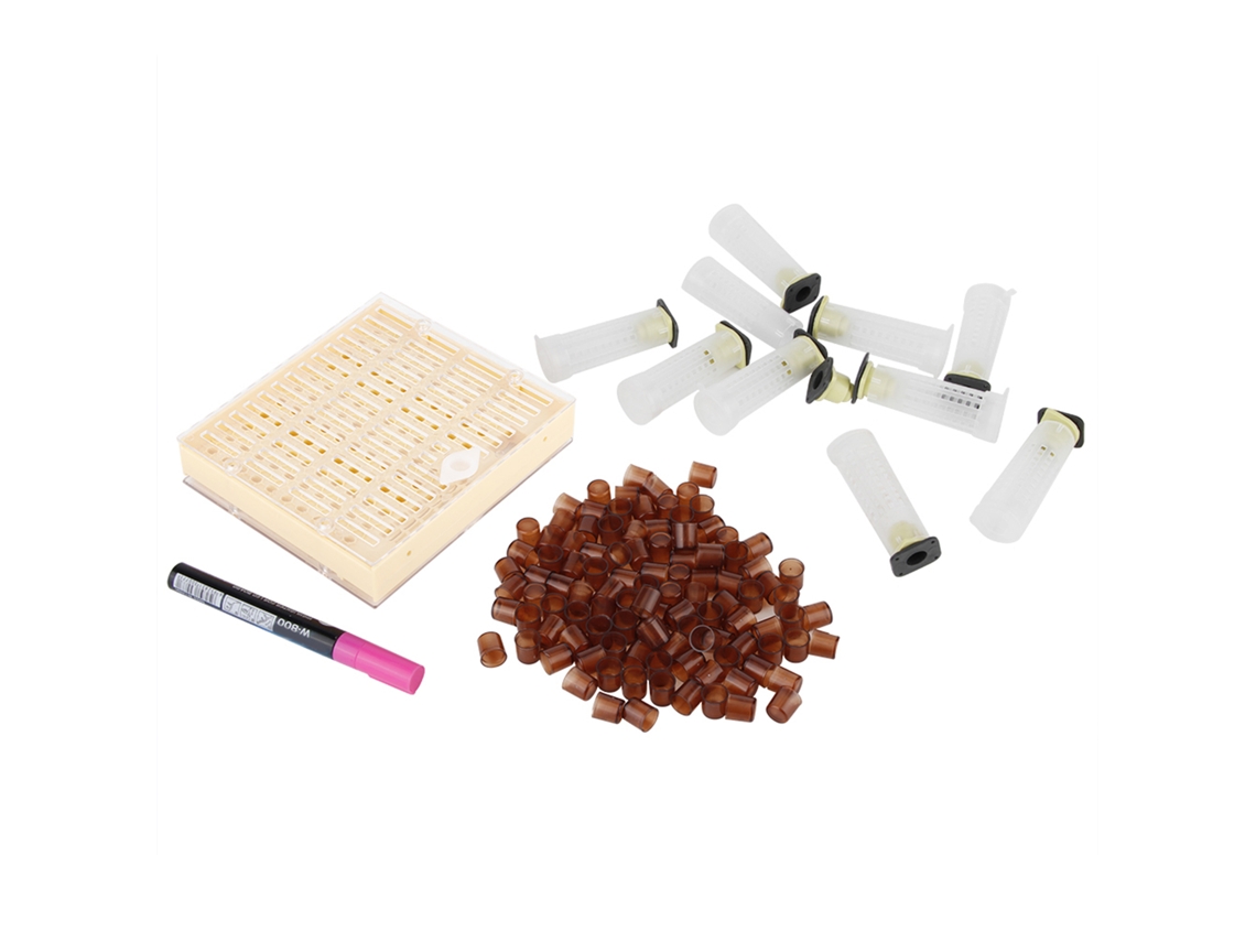 Kit de Criação de Abelhas Primerox com Copo, Gaiola Rainha e Ferramentas para Apicultor