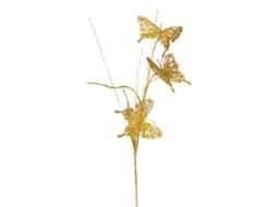Laxiscreed Decoração Com Pó De Ouro, Borboleta E 3 Cabeças Para Fachadas E Cenários