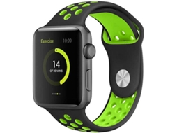 Bracelete Apple Watch 38/41 mm SWISSTEN Sport (Preto/Verde)
