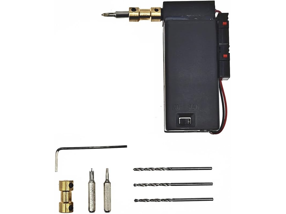 Mini Furadeira Elétrica Multifuncional, Chave de Fenda Caseira