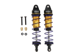Amortecedor De Choque Rc De Alumínio Ajustável 95mm Óleo Resistente Para Carro Rc 1/10 Dourado 2pcs