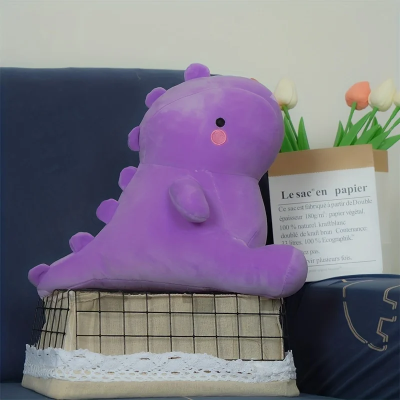 (roxo, 50cm) Brinquedo De Pelúcia De Dinossauro, Macio E Fofo