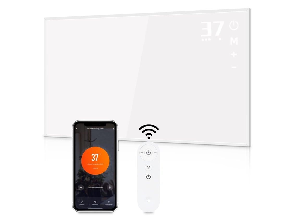 Aquecedor Infravermelho Aquecedor De Parede Com Controle Remoto Economia De Energia Para Quarto E Hotel Zmh