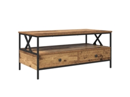 Mesa de centro com gaveta Madeira Antique 100x51x45 cm MAISON EXCLUSIVE
