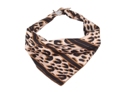 Bandanas, Babados E Cachecóis Para Cães De Padrão Leopardo Em Algodão Durável, Plegáveis E Portáteis Para Festas Other