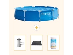 Intex Piscina Com Estrutura Redonda - 366x76 Cm - 4-peças Scb80