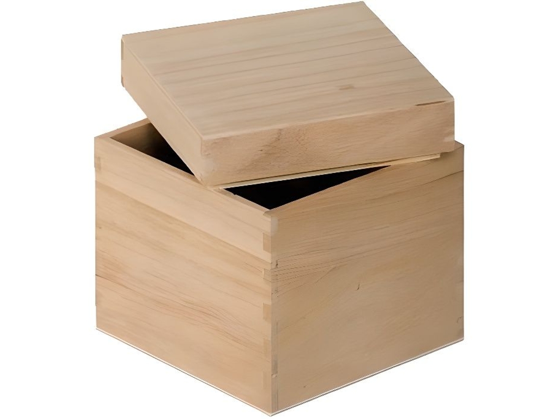 Caixa Cubo de Madeira ARTEMIO para Decorar 121212 cm