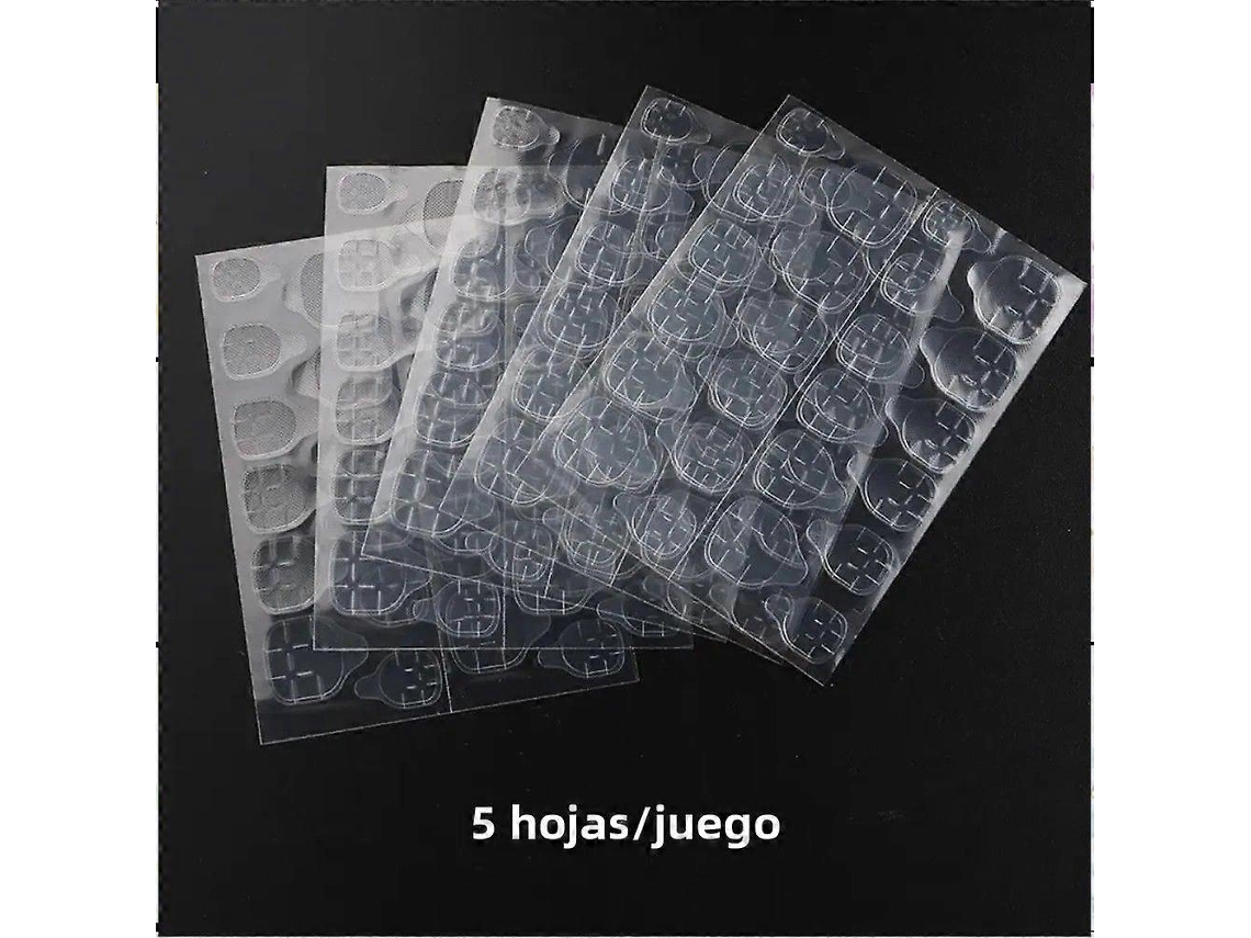 Folhas De Adesivos Dupla Face Para Unhas Postiças, Fita Acrílica Para Arte Em Unhas, Manicure Falsa, 120 Peças, 5 Folhas Slowmoose
