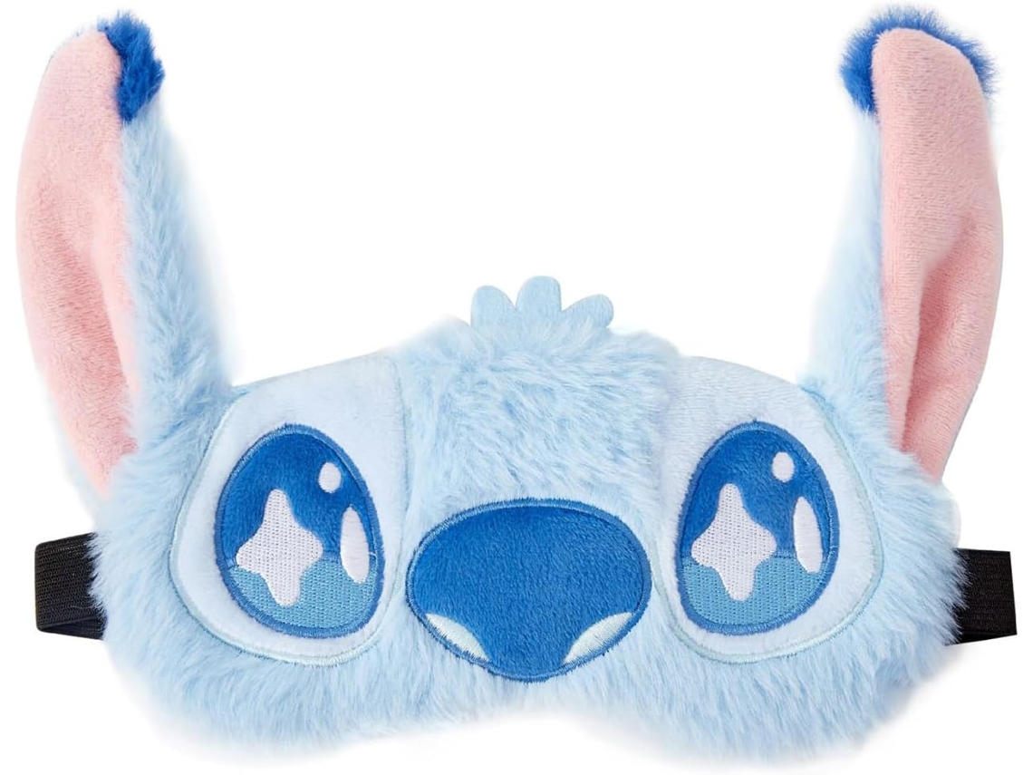 Máscara de Dormir Fofa de Pelúcia com Desenho Animado, Macia e Divertida para Viagens, Mulheres e Meninas AQUAFORGE (azul)