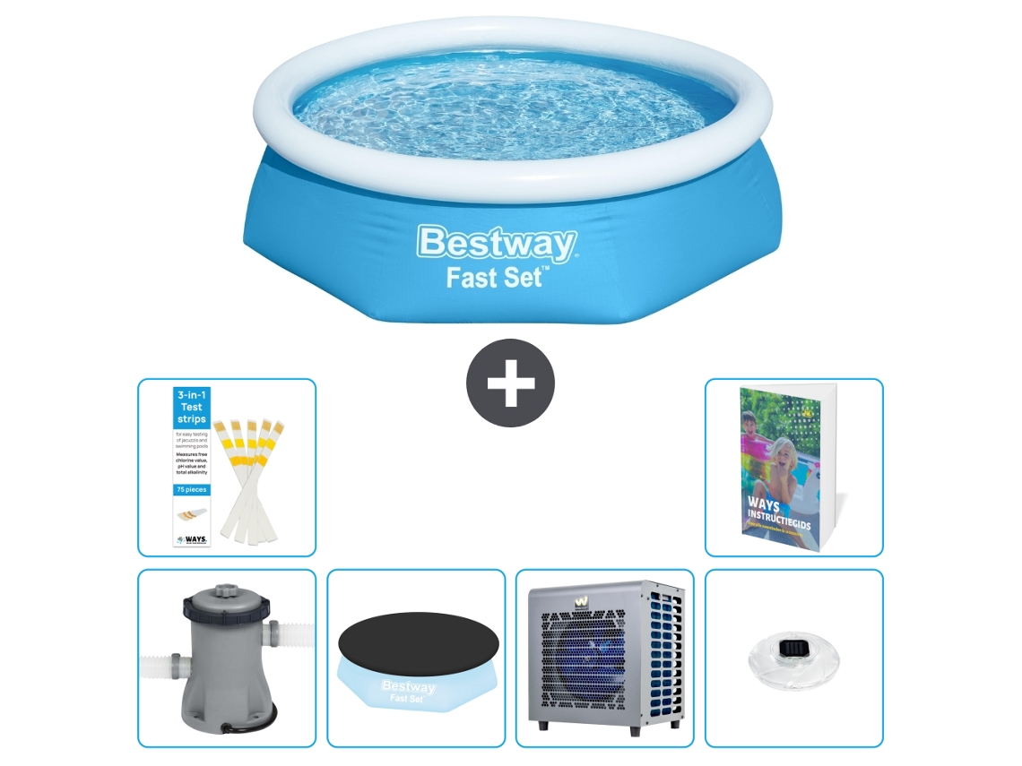 Bestway Piscina Bestway Fast Set Redonda - 244x61 Cm - 7-peças S175