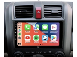 Autorádio 2 Din Com Navegação Para Honda Crv 2007-2011, Tela Tátil 9 Polegadas Android 14 Carplay Sem