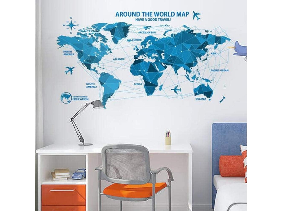 Adesivos de parede para decoração de casa com tema de inglês (60x90cm)