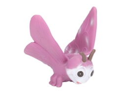 WalshLXq Borboleta de desenho animado com textura transparente roxa, vívida e realista, brinquedo para crianças acima de 3 anos.