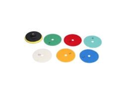 Kit Com 6 Discos De Polimento Diamantados A Seco, Suporte 4