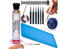Set De Soldadura Completo – Flux Rma-223, Estaño 0.8mm, Alfombrilla Antiestática | Precisão E Qualidade