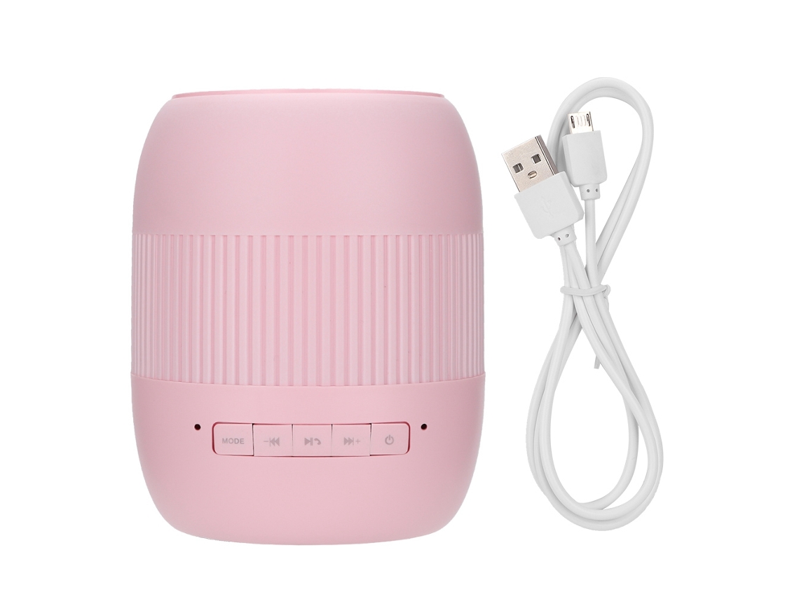 Caixa de Som Bluetooth Tianlai F300 rosa EOOCOO portátil