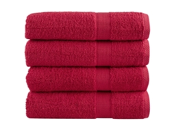 Bath Towel, Bath Towels Vidaxl Vermelho Algodão (100 X 150 Cm)