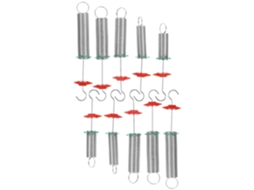 Kit Com 10 Molas Helicoidais De Aço E Plástico Para Experimentos