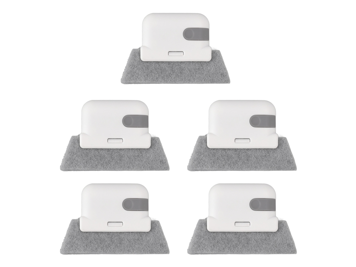 5pcs Escova Trilhos Janela com Raspador V Fenda para Porta Deslizante 13.5x8.5cm S/MARCA