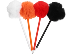 Conjunto De 4 Canetas Esferográficas Pelúcia Lurrose, Fofas E