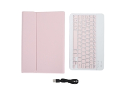 Funda con Teclado Bluetooth para Xiaomi Redmi Pad SE, 11 pulgadas, rosa, resistente a arañazos (2023)