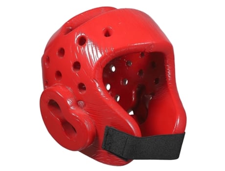Capacete de Taekwondo Eva para crianças, capacete absorvente para jogadores de kickboxing, protetor de cabeça ventilado com ar, tamanho M, Trisoinb (vermelho)