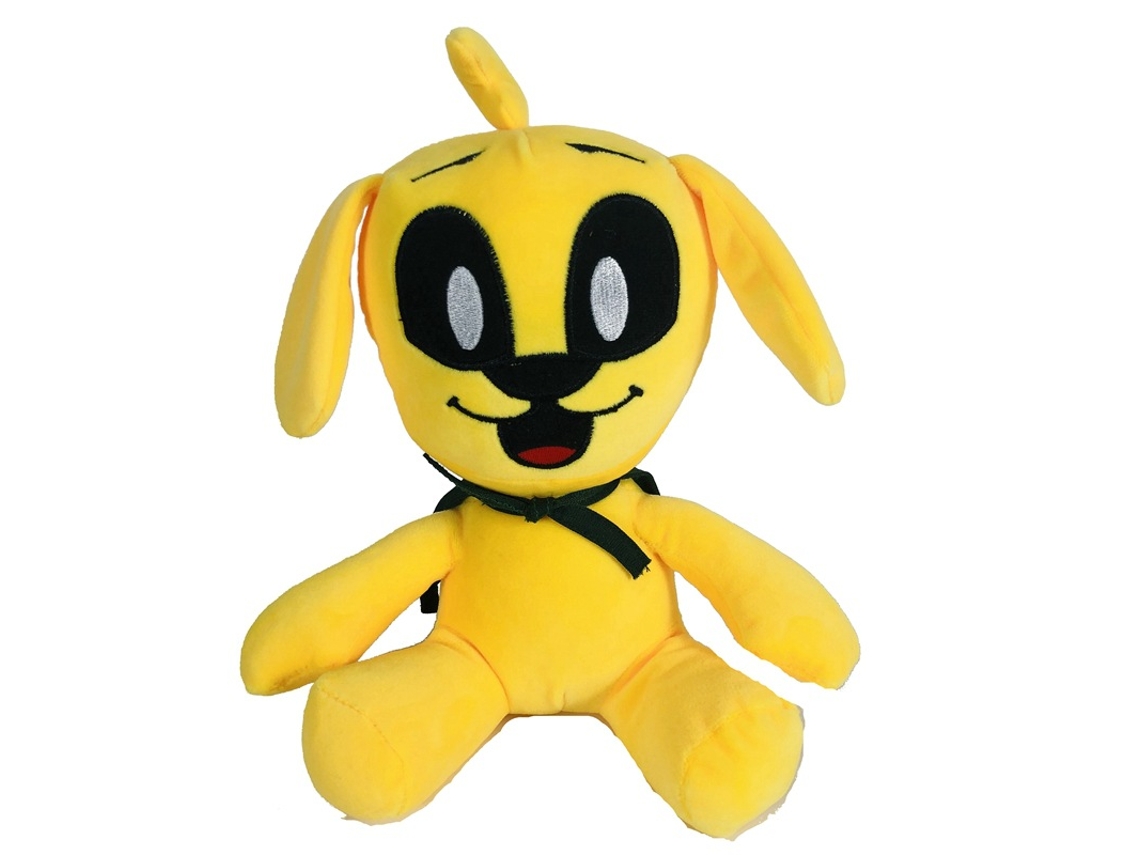 Mali boneco de Pelúcia Cachorro Amarelo Macio 25cm Presente para Crianças Brinquedo de Pelúcia