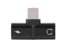 Adaptador Novo Adaptador Dual de Carga de Áudio Lightning (preto) EOOCOO (carga de Áudio)