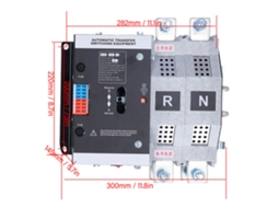 Interruptor de transferência de energia dupla 2P, 630A, automático/manual, comutação rápida, CA 400V para gerador