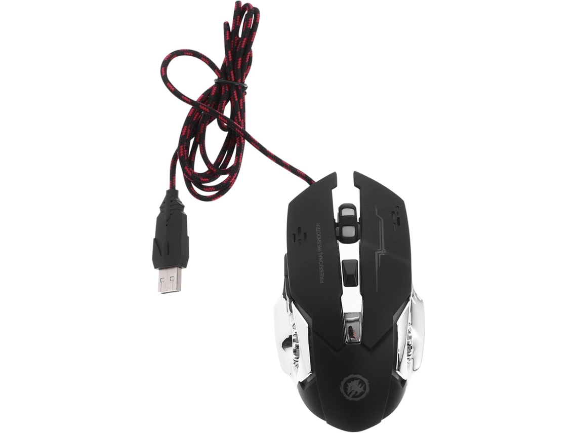 Mouse Gamer Usb Com Retroiluminação Rgb, Design Ergonômico Ambidestro Mouse Gamer Usb Com Retroiluminação Rgb, Design Ergonômico Ambide Gokoco