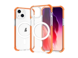Capa De Acrílico Transparente À Prova De Choque Para Iphone 15 Plus - Magnética - Magsafe