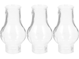 Conjunto de 3 Peças de Vidro para Lamparina de Óleo Antiga, Resistente Ao Calor e Ao Vento, Acessório para Casa. SFUSHOS