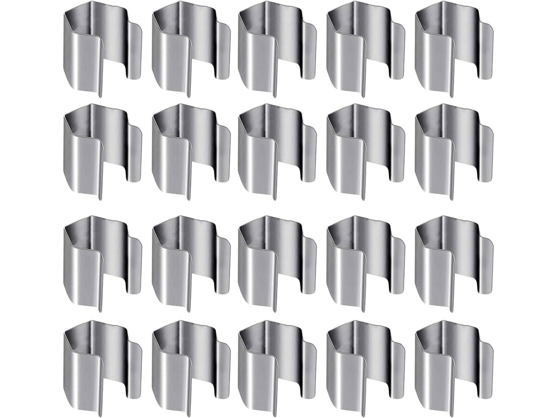 Conjunto De 20 Presilhas Para Janela Storms Com Parafusos Aço Fixadore