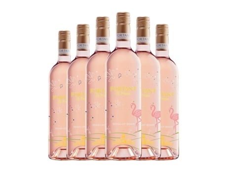 Vinho rosé FORTANT DE FRANCE Serigrafiert Rosé Merlot Vin de Pays d'Oc (0.75 L - 6 Unidades)