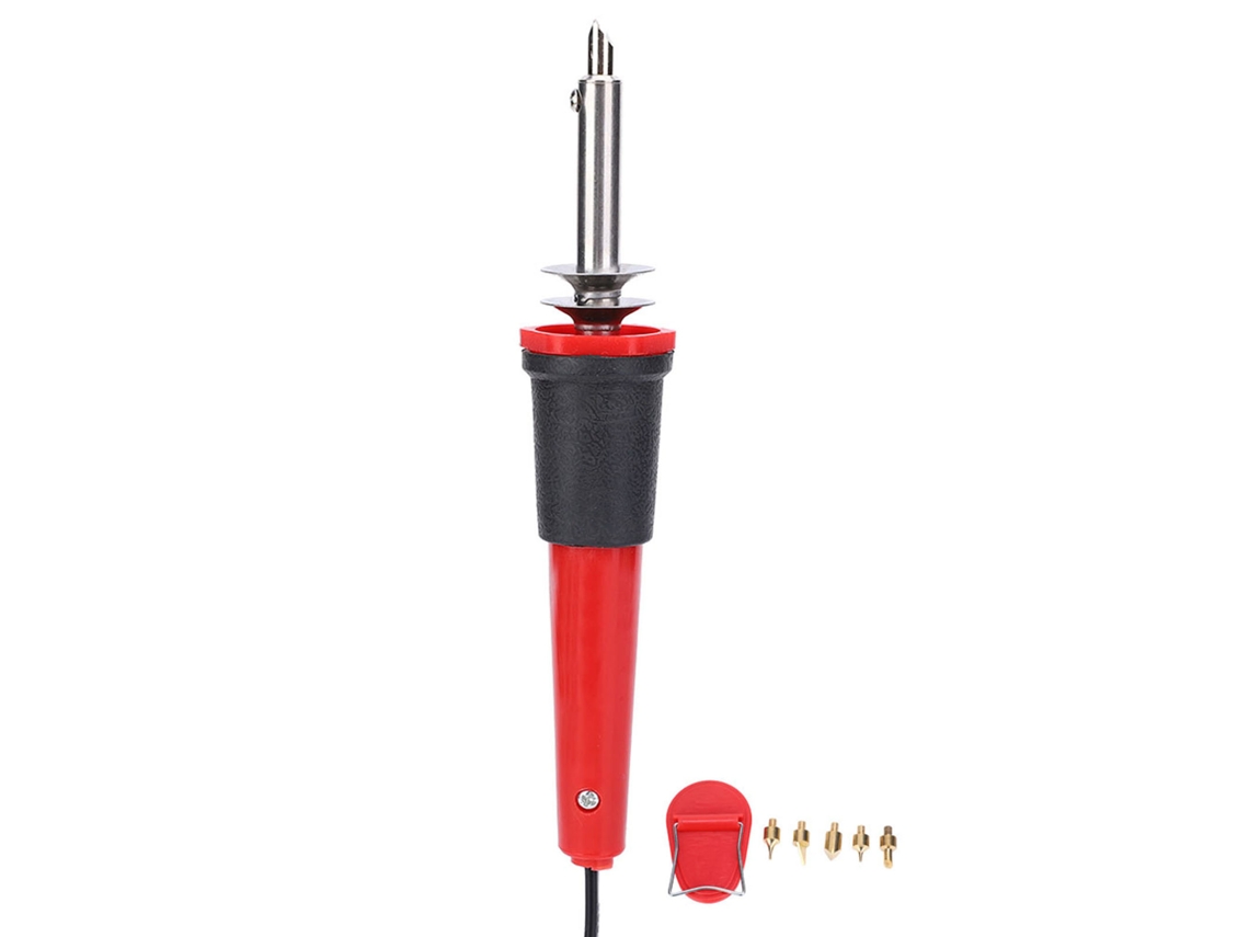 Ferro de soldar elétrico Orevant 40W com caneta para pirografia, ferramenta para gravação e pirogravura, plugue do Reino Unido AC220V