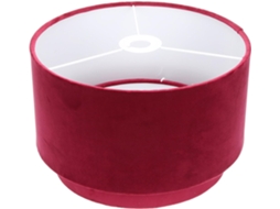 Abajur De Tecido Vermelho De Camada Dupla, 30 Cm, Para Pendurar, Soquetes E27 E E14, Em Formato De Tambor.